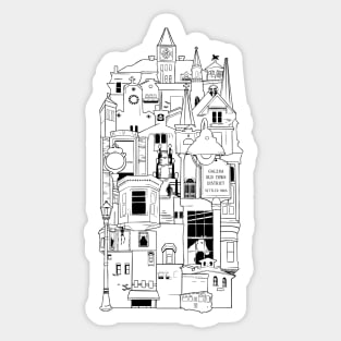 galena illinois collage Sticker